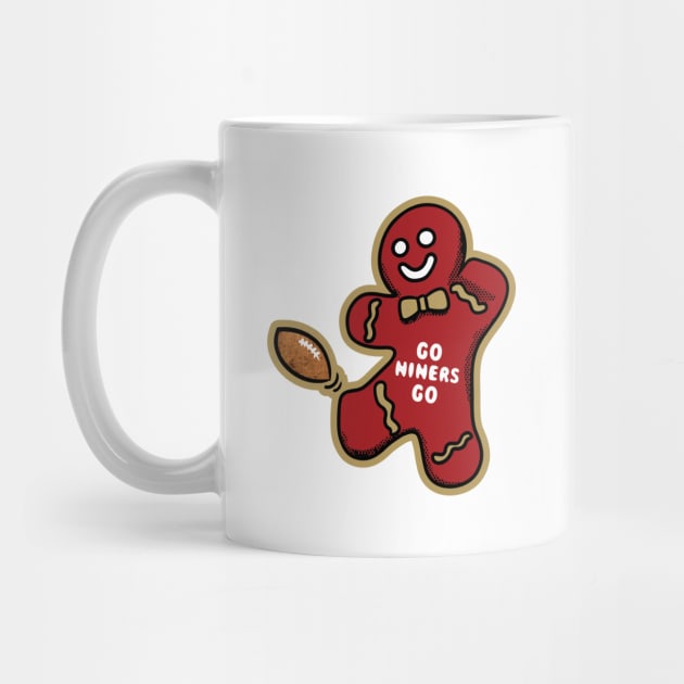 San Francisco 49ers Gingerbread Man by Rad Love